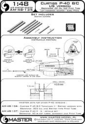 P-40 B/C - US version - details set 1:48