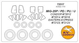 MiG-25P/PD/PU/U mask for Condor 1:72