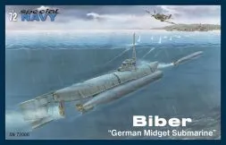 Biber (U-Boot) - German Midget Submarine 1:72