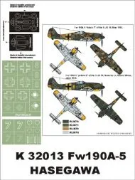 Fw 190A-5 super mask for Hasegawa 1:32