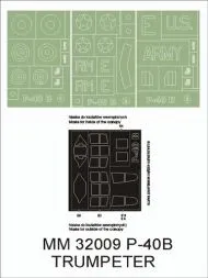 P-40B maxi mask for Trumpeter 1:32