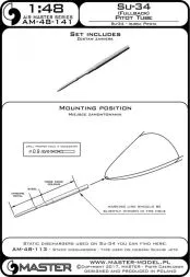 Su-34 Fullback - Pitot Tube 1:48