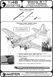 B-17 Flying Fortress - machine gun set 1:48