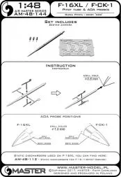F-16XL / F-CK-1 prototype - Pitot Tube & A. Of A. 1:48