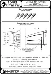 Angle Of Attack probes - US type 1:48