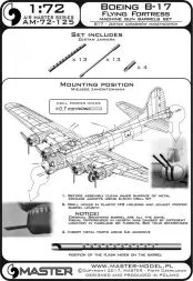 B-17 Flying Fortress - machine gun set 1:72