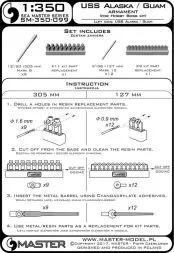 USS Alaska/Guam armament set 1:350