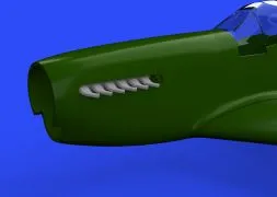 P-51D exhaust stacks for Airfix 1:48