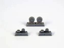 P-40 Wheels - Block Tread 1:72
