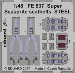Super Seasprite seatbelts STEEL 1:48