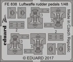Luftwaffe rudder pedals 1:48