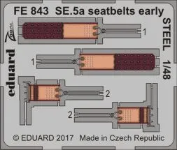 SE.5a seatbelts early STEEL 1:48