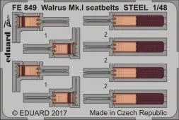 Walrus Mk. I seatbelts STEEL 1:48
