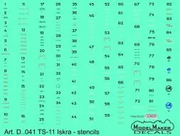 TS-11 Iskra - stencils 1:48