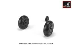 Ju 188 wheels w/ weighted tires 1:72