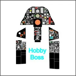 F-105D - Instument panel 1:48