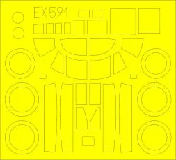 A-26B mask for Revell 1.48