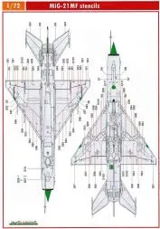 MiG-21MF stencils 1:72