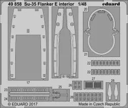 Su-35 Flanker E interior for Kitty Hawk 1:48