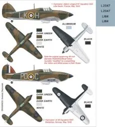 Hurricane Mk.I super mask for C.A. & Airfix 1:48