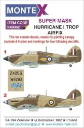 Hurricane Mk.I trop super mask for Airfix 1:48