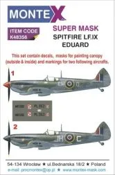 Spitfire LF.IX super mask for Eduard 1:48