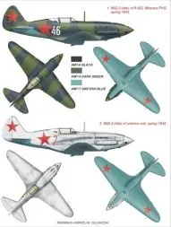 MiG-3 late super mask for Trumpeter 1:48