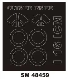 I-16 mask for ICM 1:48