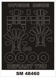 BP.Defiant I mask for Trumpeter 1:48