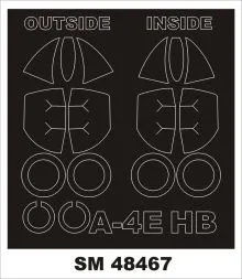 A-4E mask for Hobby Boss 1:48