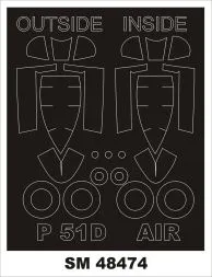 P-51D mask for Airfix 1:48
