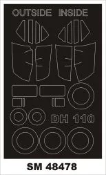 DH.110 FAW.2 mask for Trumpeter 1:48