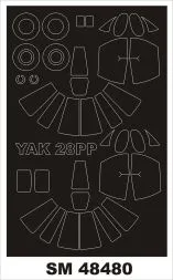 Yak-28PP mask for Bobcat 1:48