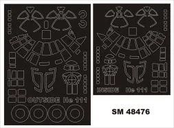 He 111H-3 mask for ICM 1:48