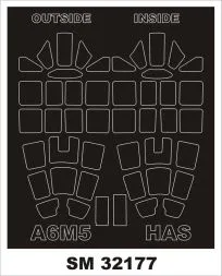 A6M5 Zero Mask for Hasegawa 1:32