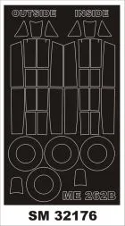 Me 262B mask for Revell 1:32