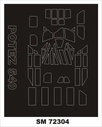 Potez 540 (Transport) mask for AZmodel 1:72