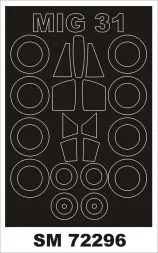 MiG-31 mask for Trumpeter 1:72