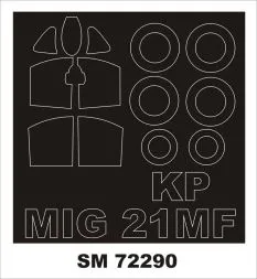 MiG-21MF mask for KP 1:72