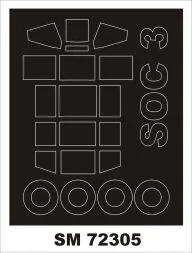 SOC-3 SEAGULL mask for Hasegawa 1:72