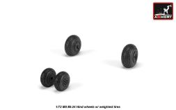 Mil Mi-24 Hind wheels w/ weighted tires 1:72