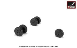 Il-14 wheels w/ weighted tires 1:72