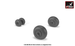 Mil Mi-24 Hind wheels w/ weighted tires 1:48
