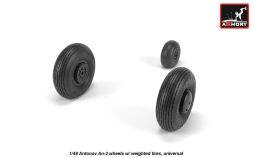 Antonov An-2/An-3 Colt wheels w/ weighted tires 1:48