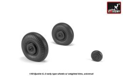 Il-2 Bark early type wheels w/ weighted tires 1:48