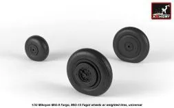 MiG-9 / MiG-15 (early) wheels w/ weighted tires 1:32
