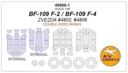 Bf 109F-2/F-4 mask (double sided) for Zvezda 1:48