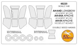 AH-60A/D mask for Academy 1:48