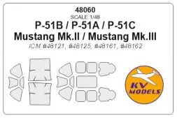 P-51A/B mask for ICM 1:48