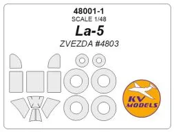 La-5 mask for Zvezda 1:48